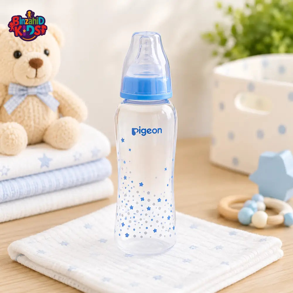 PIGEON STANDARD NECK NURSING BOTTLE WITH PERISTALTIC NIPPLE (PP) 250ml