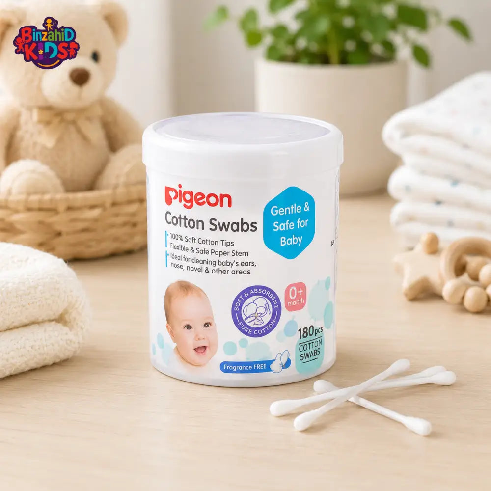 PIGEON THICK STEM COTTON SWABS – 200 PIECES