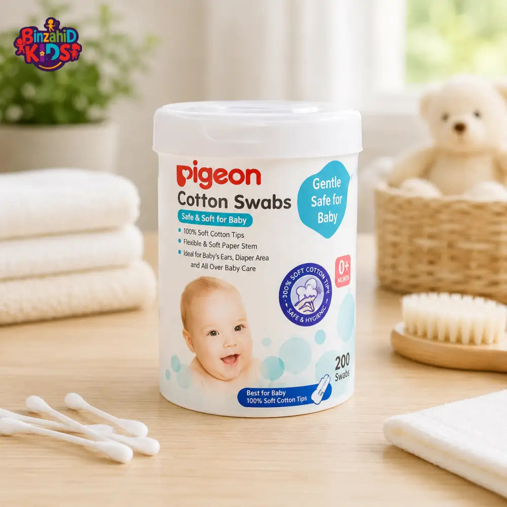 PIGEON THIN STEM COTTON SWABS – 200 PIECES