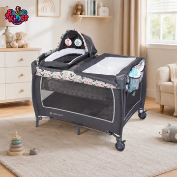 PORTABLE BABY PLAYPEN COT WITH CHANGING TABLE