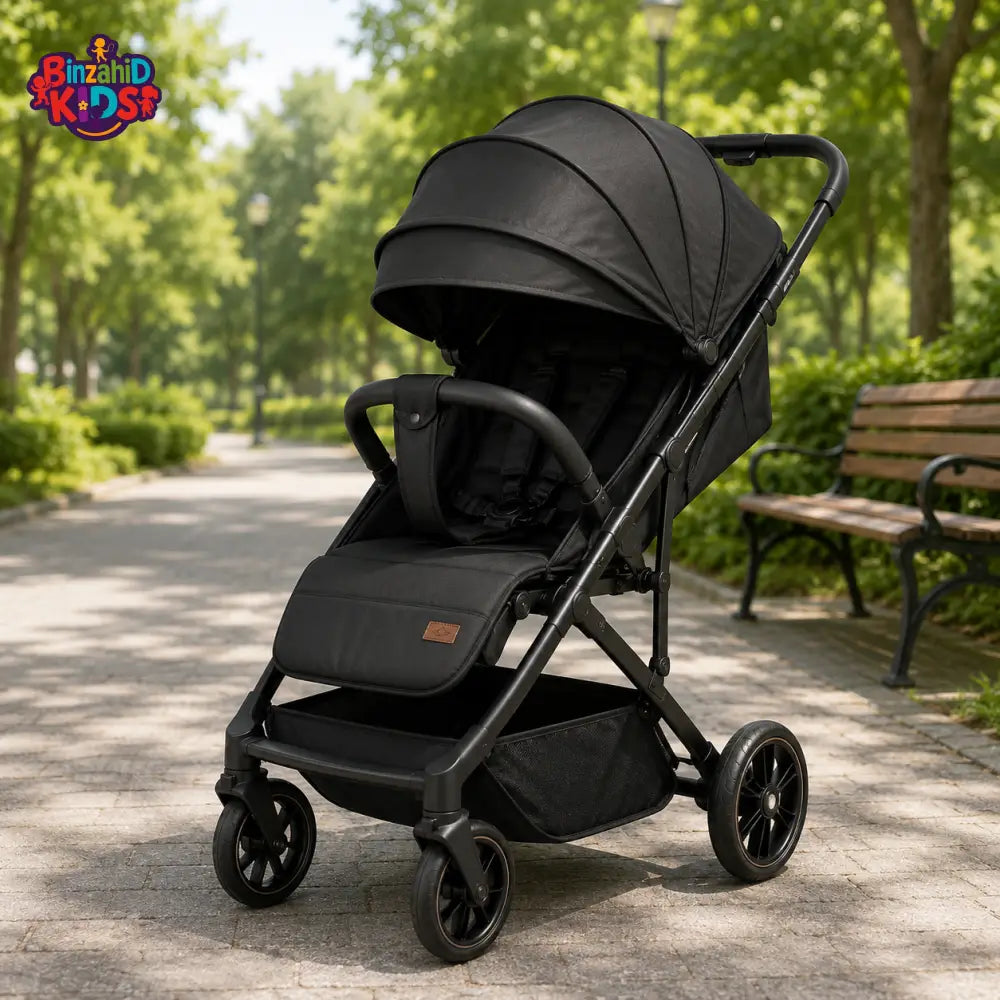 PREMIUM COMPACT BABY STROLLER - BLACK