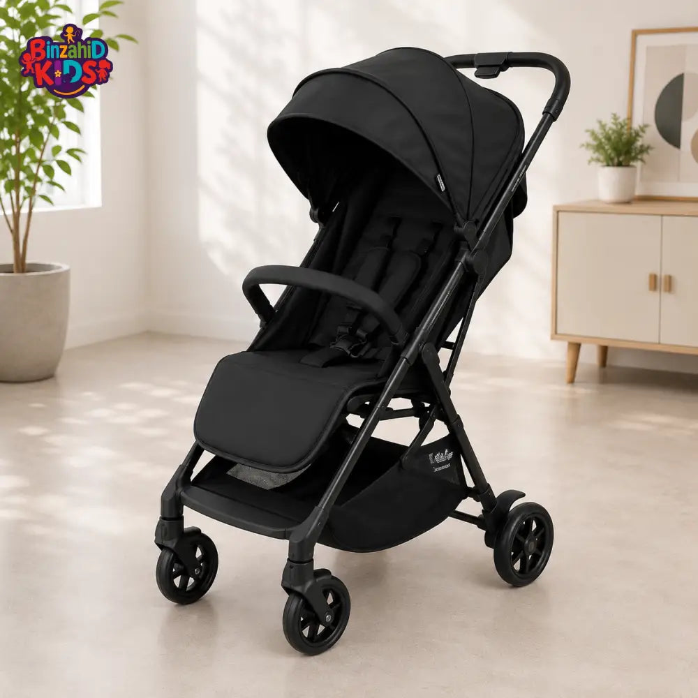 PREMIUM FOLDABLE BABY STROLLER - BLACK