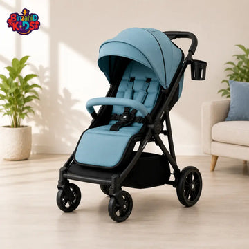 PREMIUM FOLDABLE BABY STROLLER - BLUE