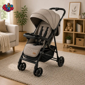 PREMIUM FOLDABLE BABY STROLLER - KHAKHI