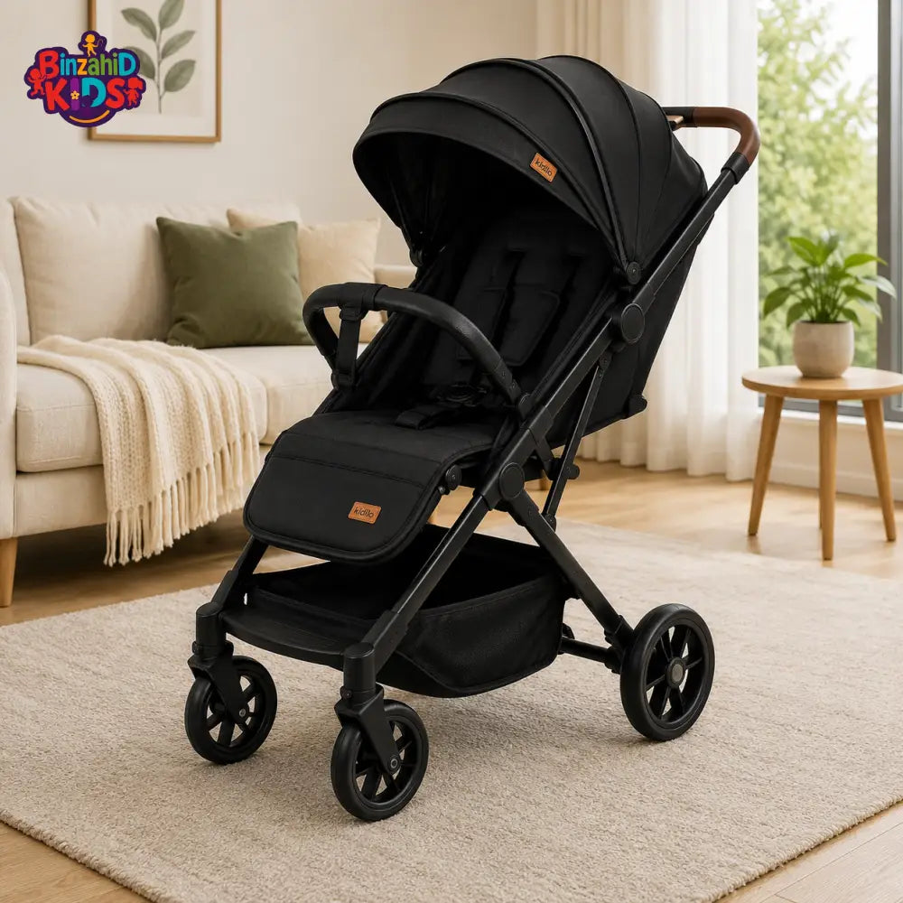PREMIUM LUXURY BABY STROLLER - BLACK