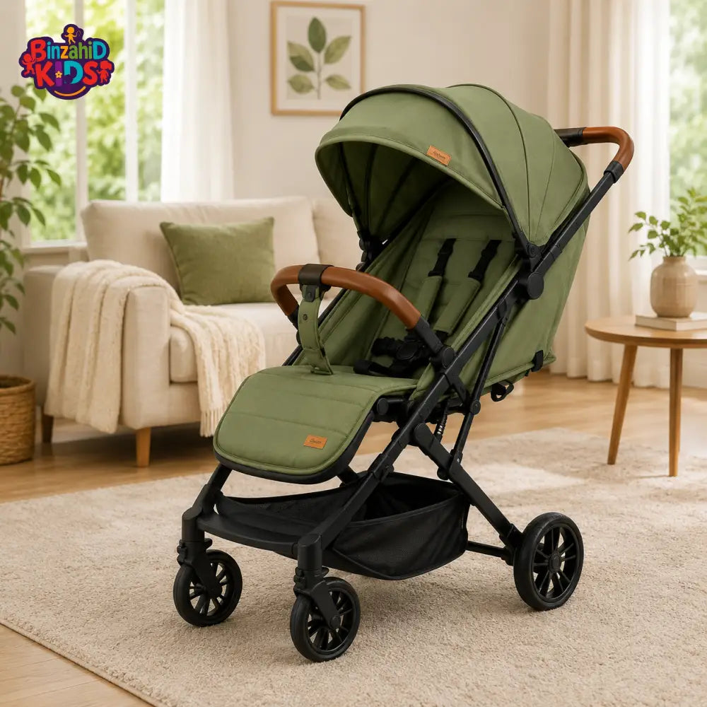 PREMIUM LUXURY BABY STROLLER - GREEN
