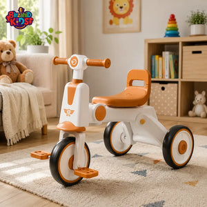 PREMIUM TODDLER BALANCE TRICYCLE - WHITE