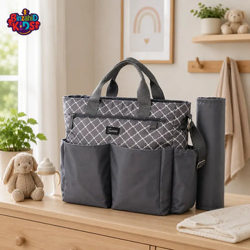 TINNIES BABY DIAPER BAG GREY