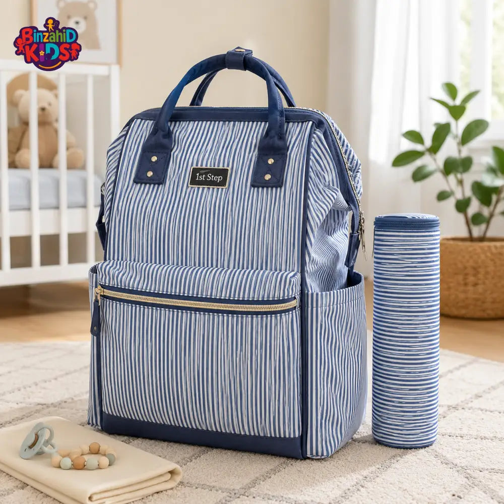 Baby Diaper Bag Pack Blue Stripes