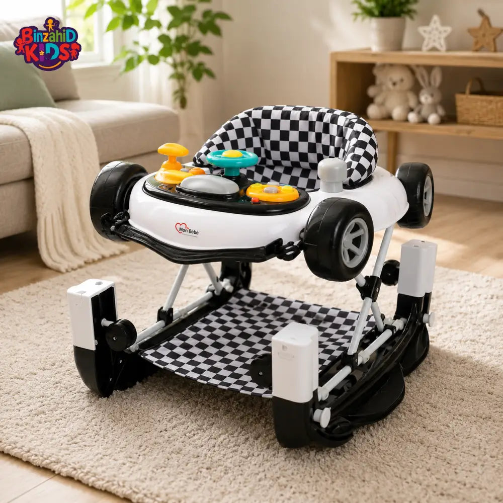 TINNIES BABY WALKER W / ROCKING BLACK
