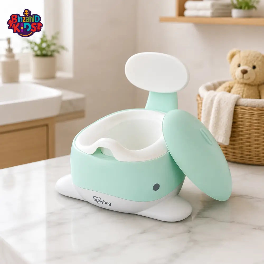 TINNIES BABY WHALE POTTY CHAIR - CYAN