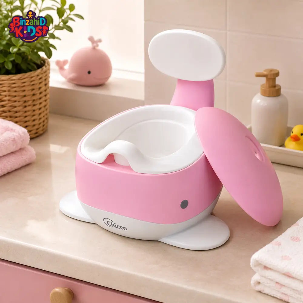 TINNIES BABY WHALE POTTY CHAIR - PINK