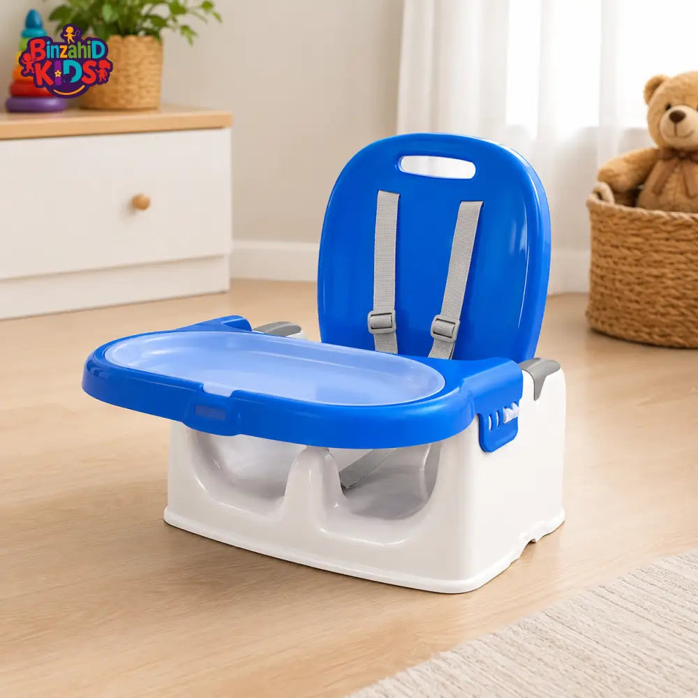 TINNIES BLUE BABY BOOSTER SEAT – LIGHTWEIGHT ADJUSTABLE & PORTABLE