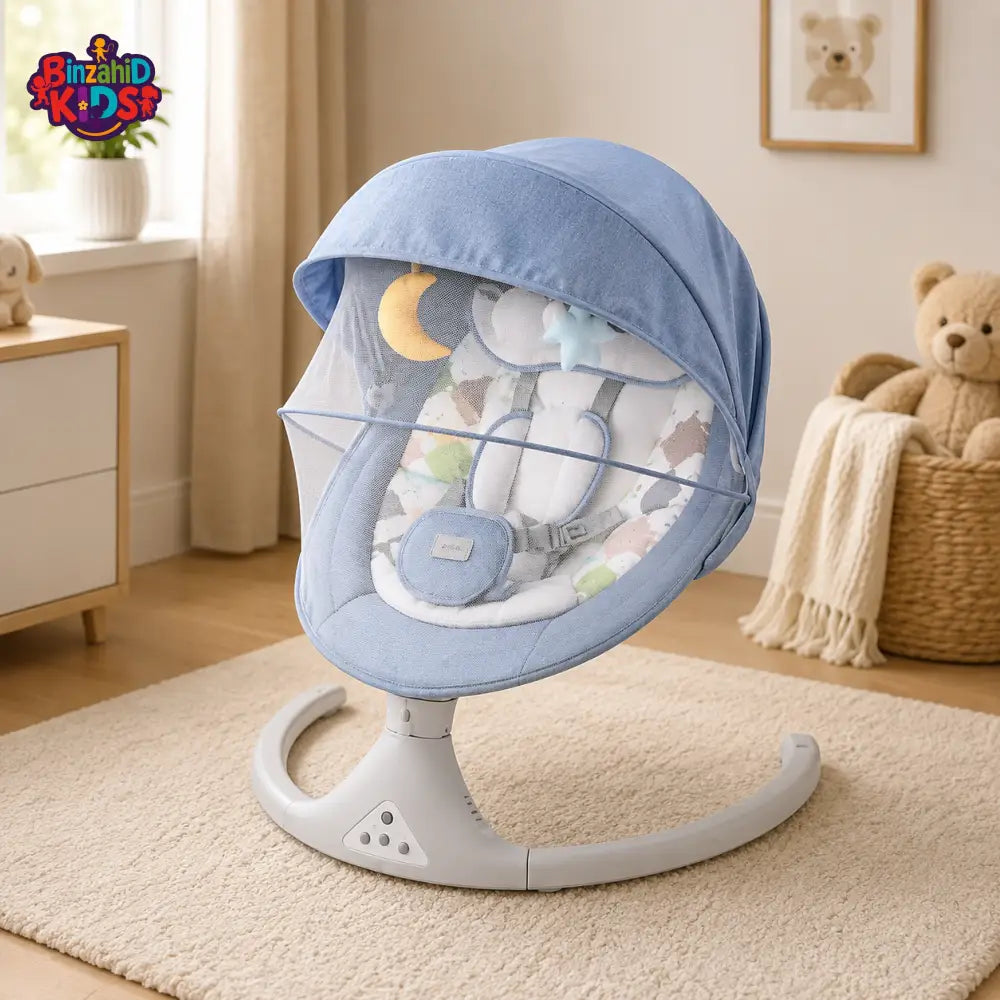 TINNIES BLUE BABY SWING – NEWBORN TO 9 KG