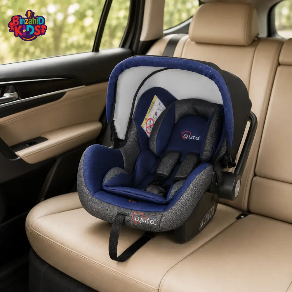 TINNIES COMFORTABLE & SECURE 2-IN-1 BABY CARRIER CAR SEAT - BLUE