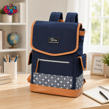 TINNIES DIAPER BACKPACK – NAVY BLUE HANDS-FREE COMFORT FOR MODERN MOMS
