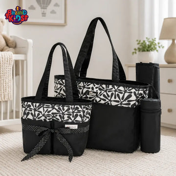 TINNIES DIAPER BAG – BLACK SMART & SPACIOUS