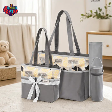 TINNIES DIAPER BAG – GREY EVERYDAY ESSENTIALS ORGANIZED