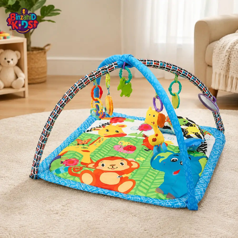 TINNIES GREEN BABY PLAY MAT – LINKABLE TOYS (0–12 MONTHS)
