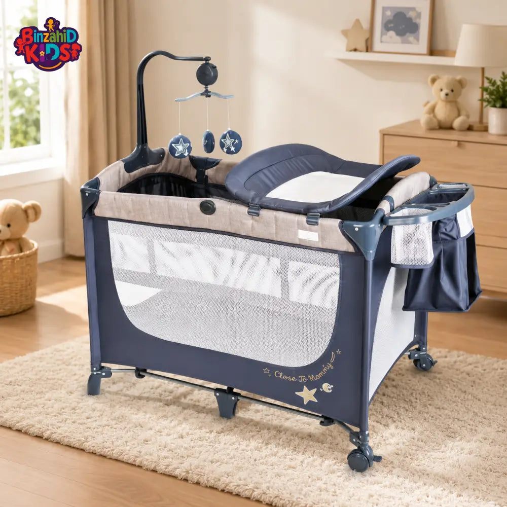 TINNIES MULTIFUNCTIONAL BABY PLAYARD BLUE