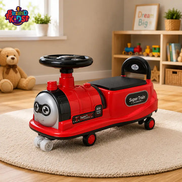 TRAIN STYLE AUTO BABY WALKER - RED