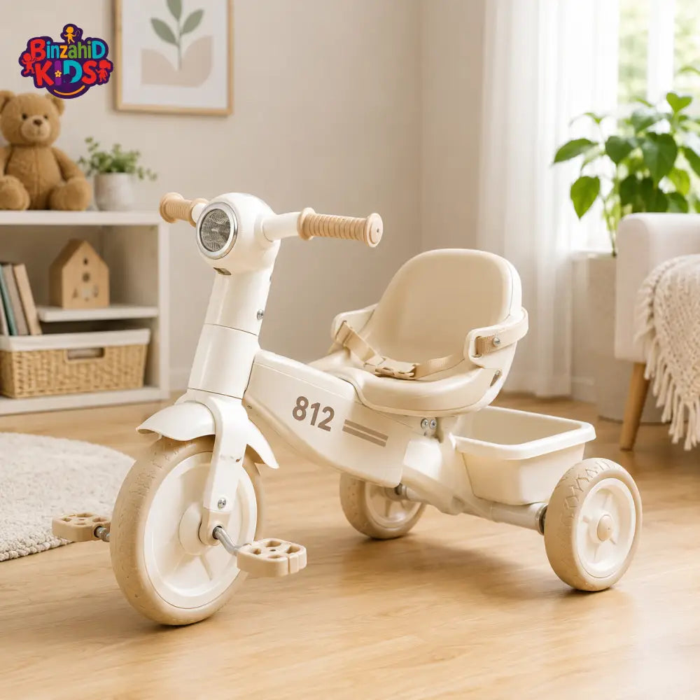 VINTAGE STYLE KIDS SCOOTER TRICYCLE - WHITE